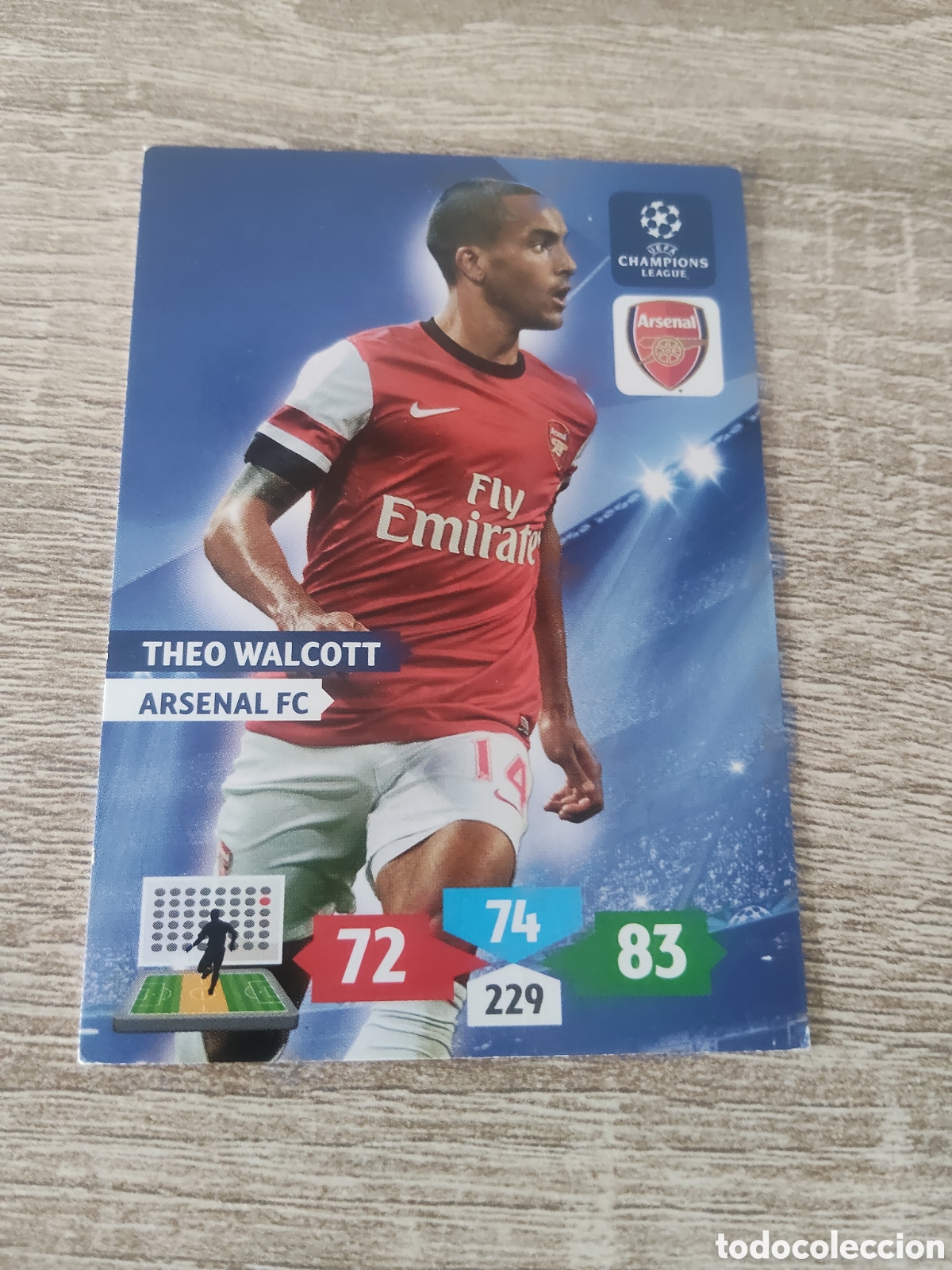 Football Stickers: Panini Adrenalyn champions league 2013 2014 13 14 Theo Walcott Arsenal