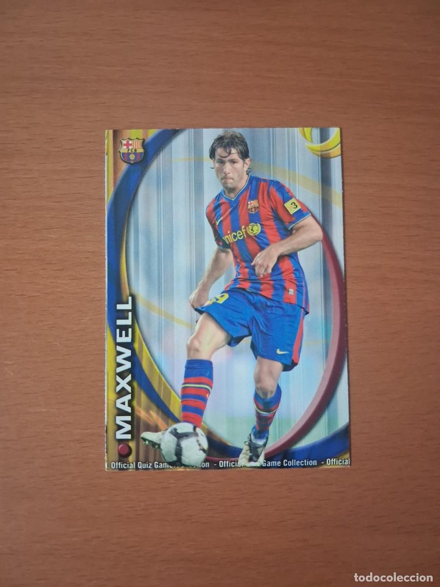 Football Stickers: Mundicromo Official Quiz Game Collection 2010 2011 FC Barcelona 12 Maxwell