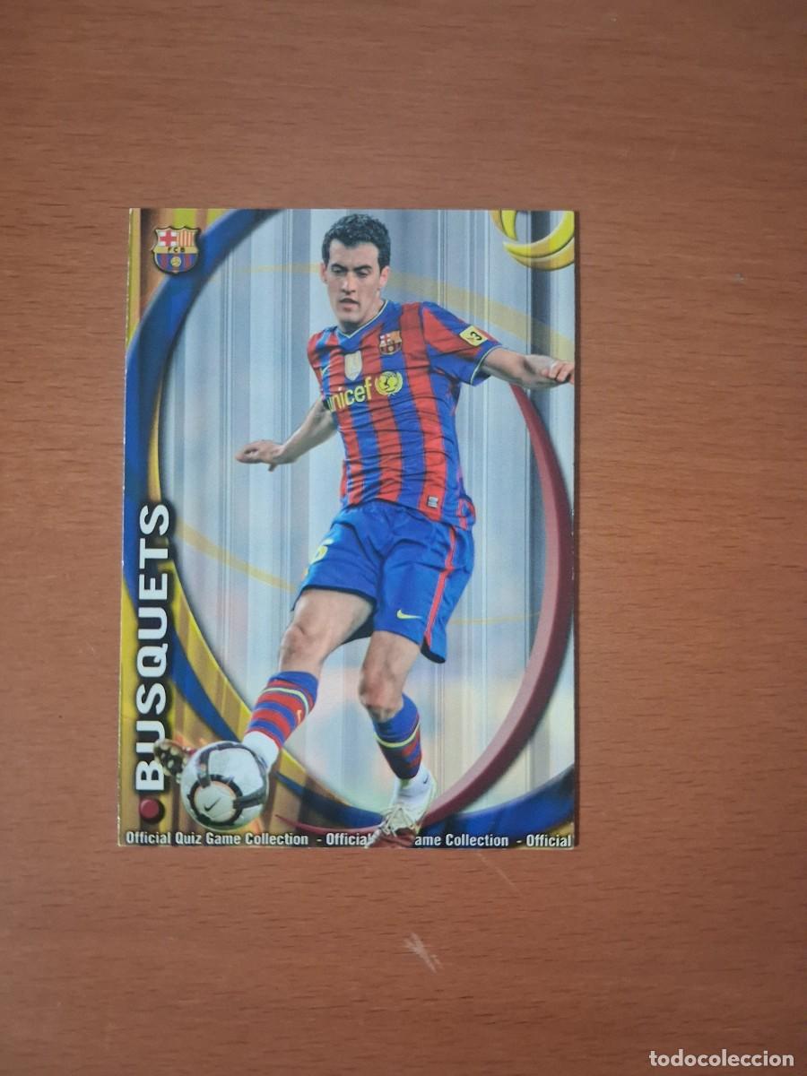 Cromos de Futebol: Mundicromo Official Quiz Game Collection 2010 2011 FC Barcelona 13 Busquets