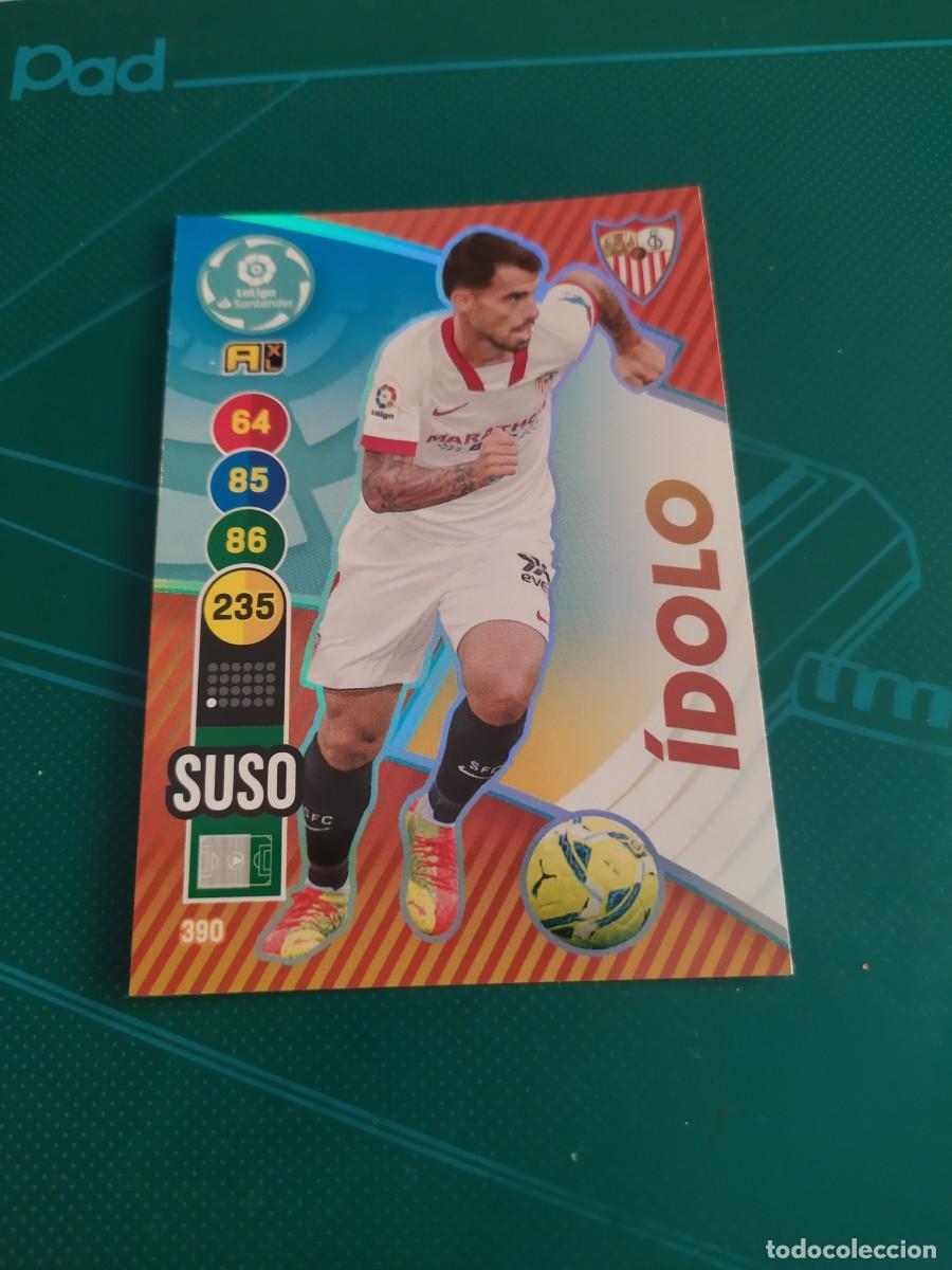 Cromos de Futebol: 1 CROMO FICHA PANINI ADRENALYN 20-21 2020-2021 SEVILLA C.F 390 SUSO ( IDOLO