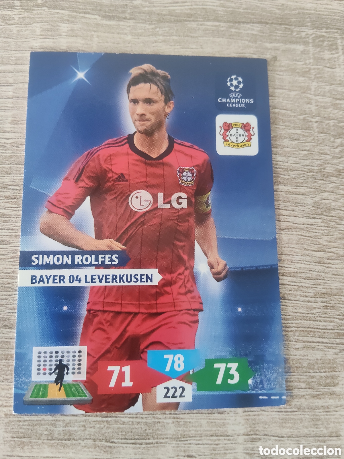 Cromos de Futebol: Panini Adrenalyn champions league 2013 2014 13 14 Simon Rolfes Bayer Leverkusen