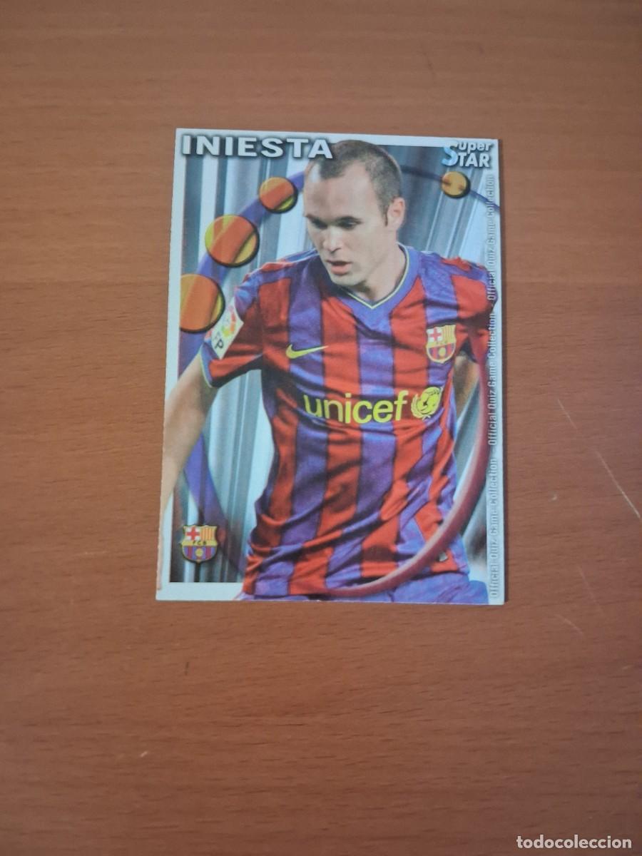 Fu&szlig;ball-Sticker: Mundicromo Official Quiz Game Collection 2010 2011 FC Barcelona 24 Iniesta Superstar