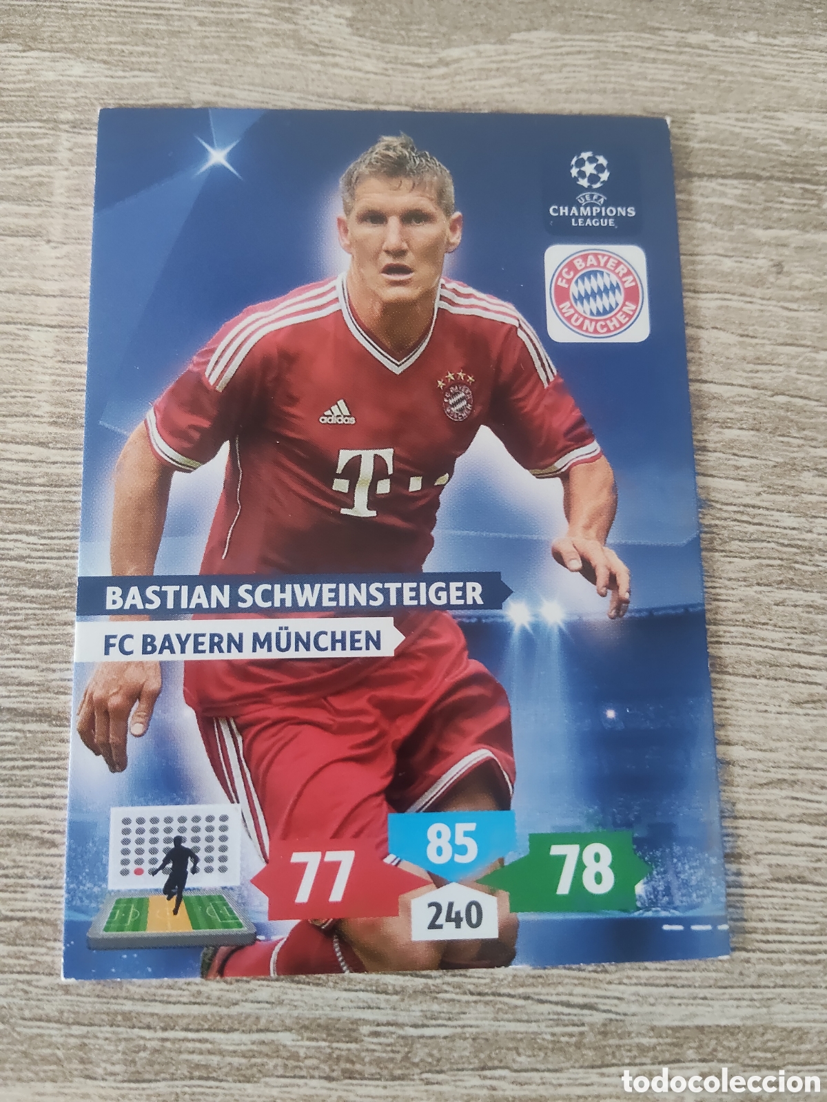 Fu&szlig;ball-Sticker: Panini Adrenalyn champions league 2013 2014 13 14 Bastian Schweinsteiger Bayern de Munich