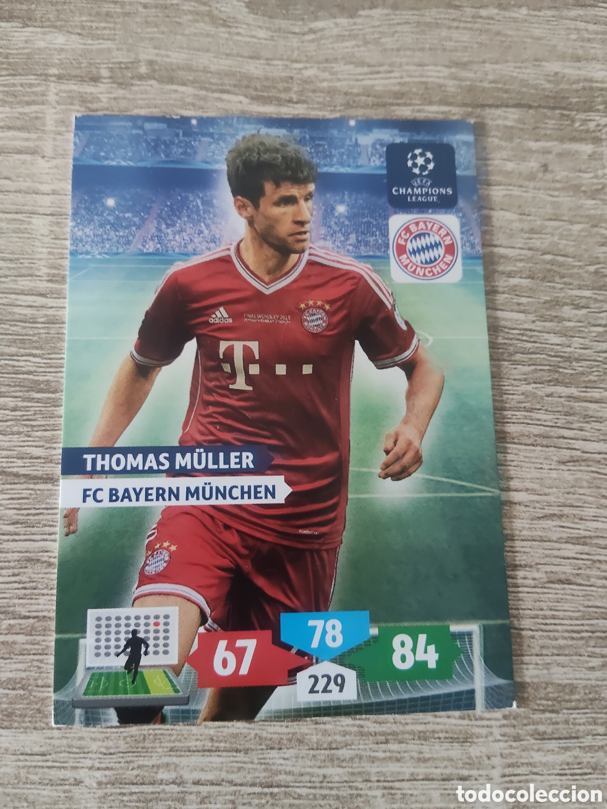 Fu&szlig;ball-Sticker: Panini Adrenalyn champions league 2013 2014 13 14 Thomas Muller Bayern de Munich