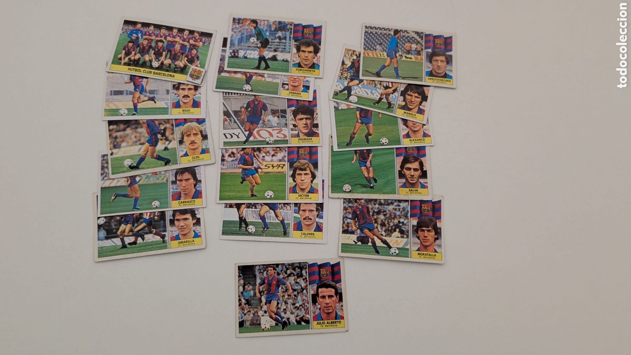 Fu&szlig;ball-Sticker: LOTE 16 CROMOS DIFERENTES BARCELONA LIGA ESTE 1986/87 86 87 NUNCA PEGADOS SIN PEGAR