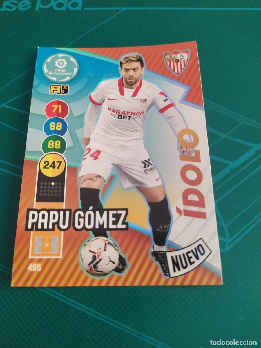 Figurine di Calcio: 1 CROMO FICHA PANINI ADRENALYN 20-21 2020-2021 SEVILLA C.F 495 PAPU GOMEZ ( NUEVO IDOLO