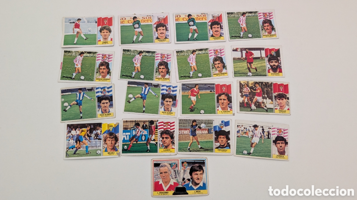 Figurine di Calcio: LOTE 17 FICHAJES COLOCAS Y BAJAS LIGA ESTE 1986/87 86 87 DESPEGADOS