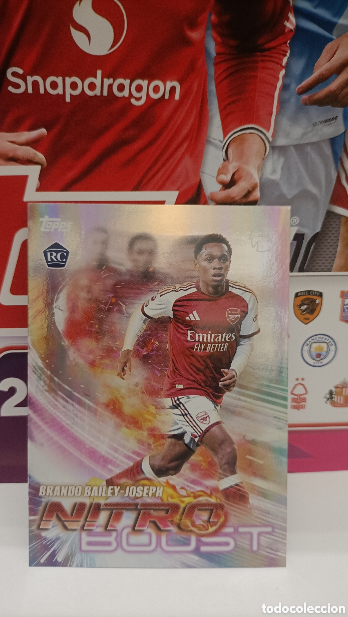 Figurine di Calcio: Bailey-Joseph ( Arsenal) Nitro Boost Topps Premier League 26/27