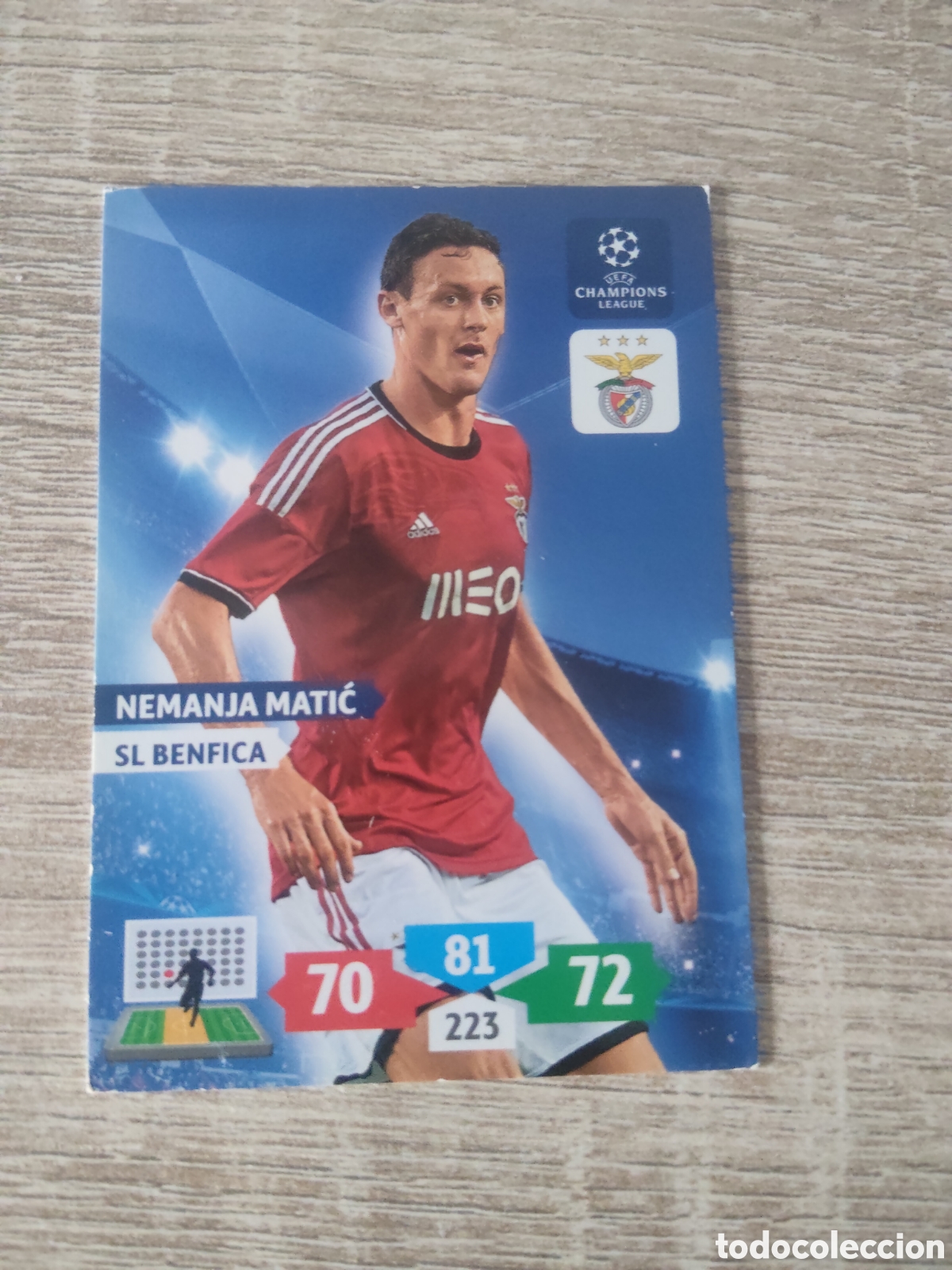 Cromos de Futebol: Panini Adrenalyn champions league 2013 2014 13 14 Nemanja Matic Benfica