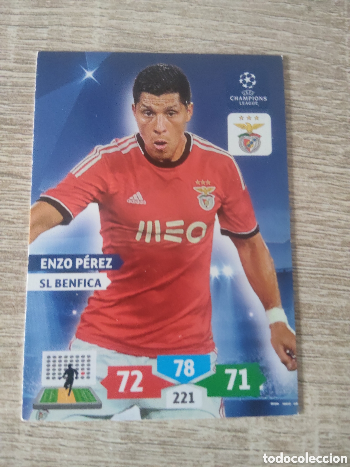 Cromos de Futebol: Panini Adrenalyn champions league 2013 2014 13 14 Enzo P&eacute;rez Benfica