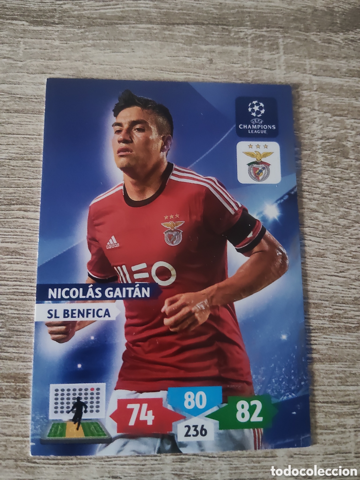 Cromos de Futebol: Panini Adrenalyn champions league 2013 2014 13 14 Nicol&aacute;s Gait&aacute;n Benfica