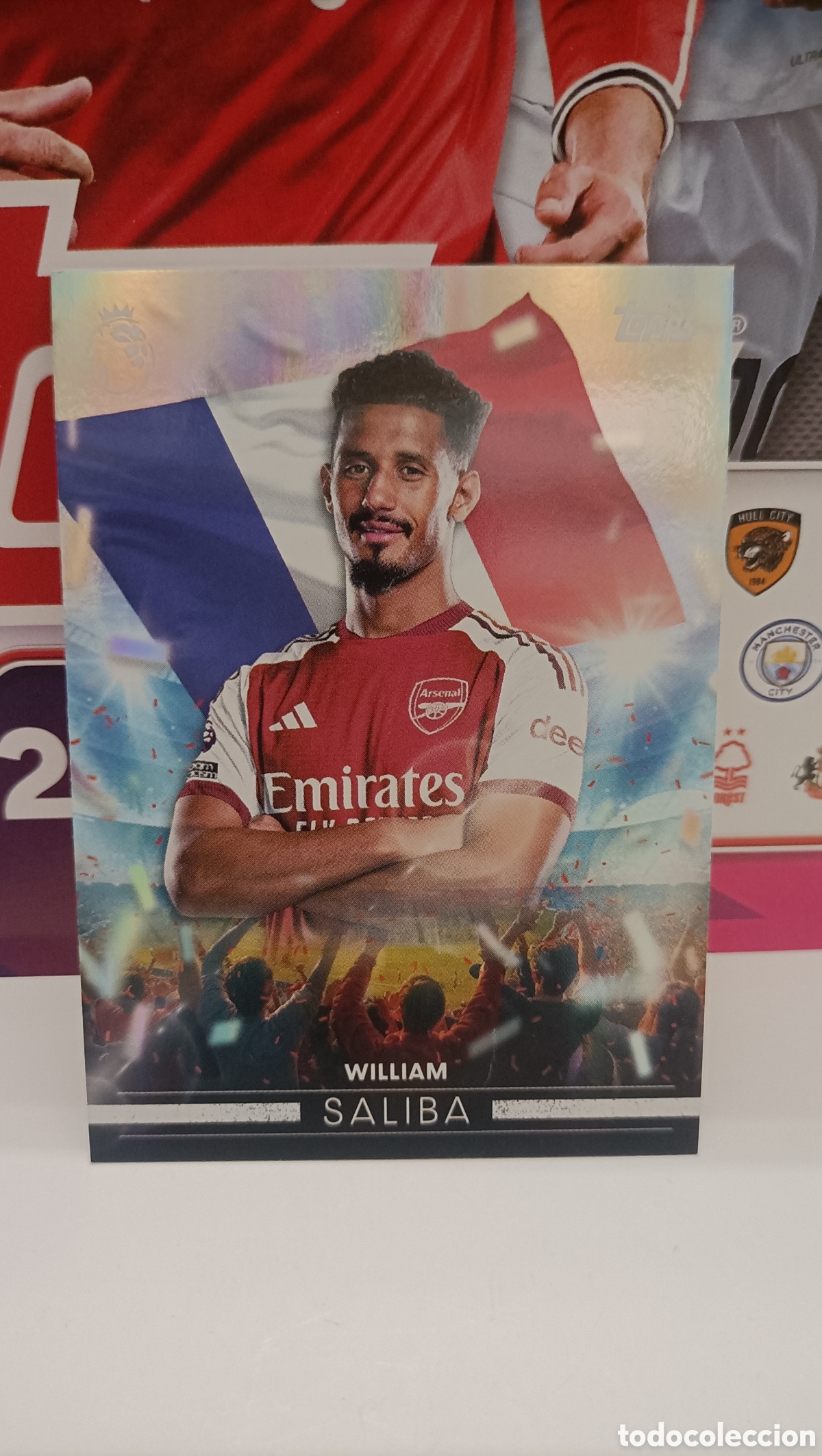 Cartes &agrave; collectionner de Football: Saliba ( Arsenal) Topps Premier League 26/27