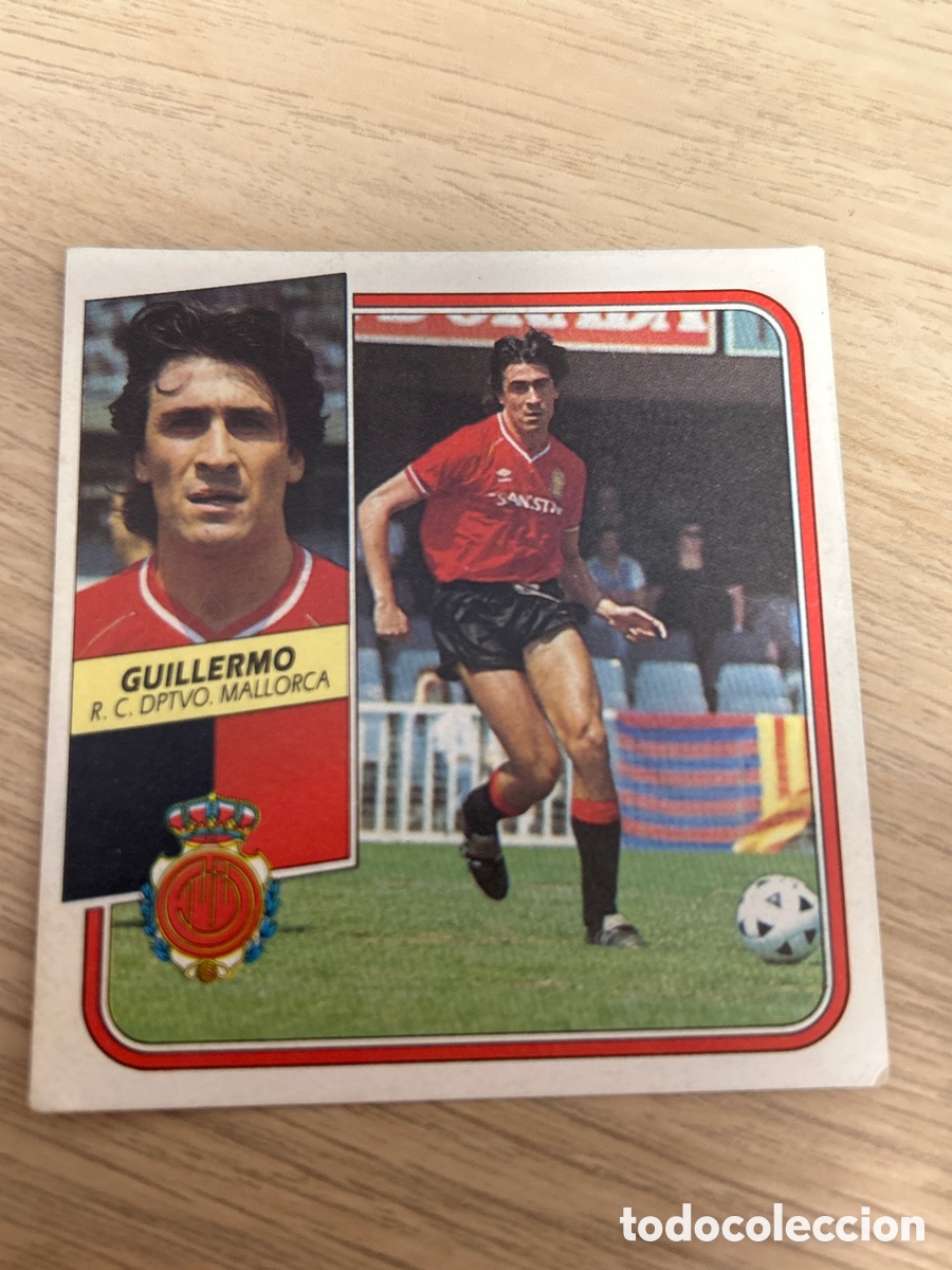 Cartes &agrave; collectionner de Football: GUILLERMO MALLORCA LIGA ESTE 1989 1990 89 90 SIN PEGAR NUNCA PEGADO