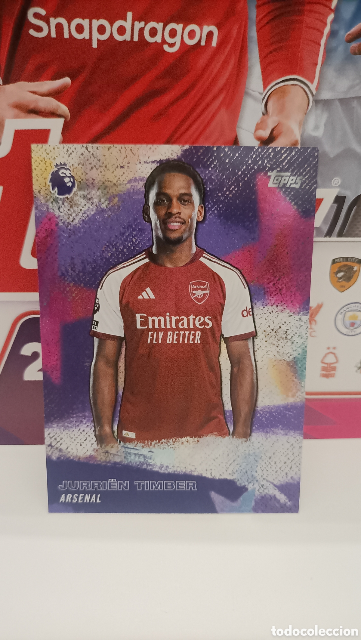 Cartes &agrave; collectionner de Football: Jurri&euml;n Timber ( Arsenal) Stars Topps Premier League 26/27