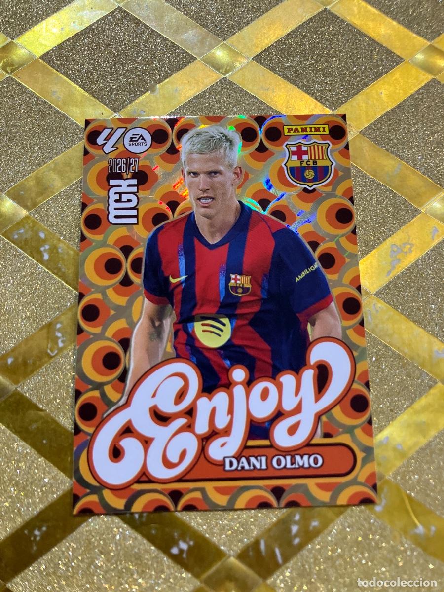Figurine di Calcio: CROMO DE FUTBOL NUMERO 381 DANI OLMO BARCELONA ENJOY LIGA 2026 2027 MEGACRAKS MGK PANINI !