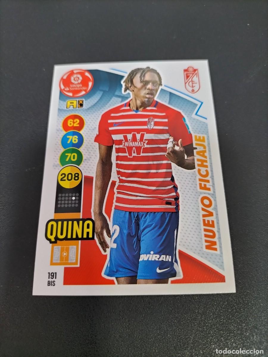 Fu&szlig;ball-Sticker: 1 CROMO FICHA PANINI ADRENALYN 20-21 2020-2021 GRANADA C.F 191 bis QUINA ( NUEVO FICHAJE
