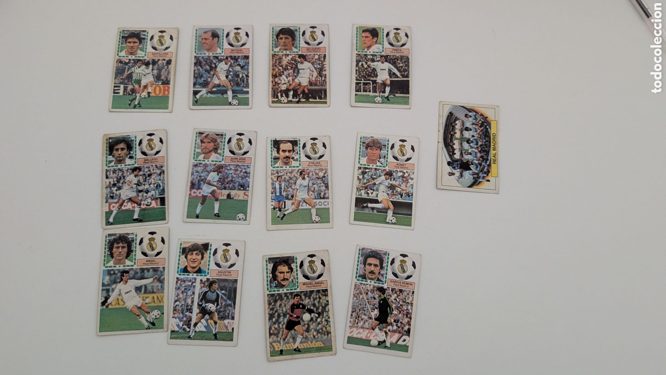 Football Stickers: LOTE 13 CROMOS REAL MADRID DIFERENTES LIGA ESTE 1983/84 83 84 NUNCA PEGADOS