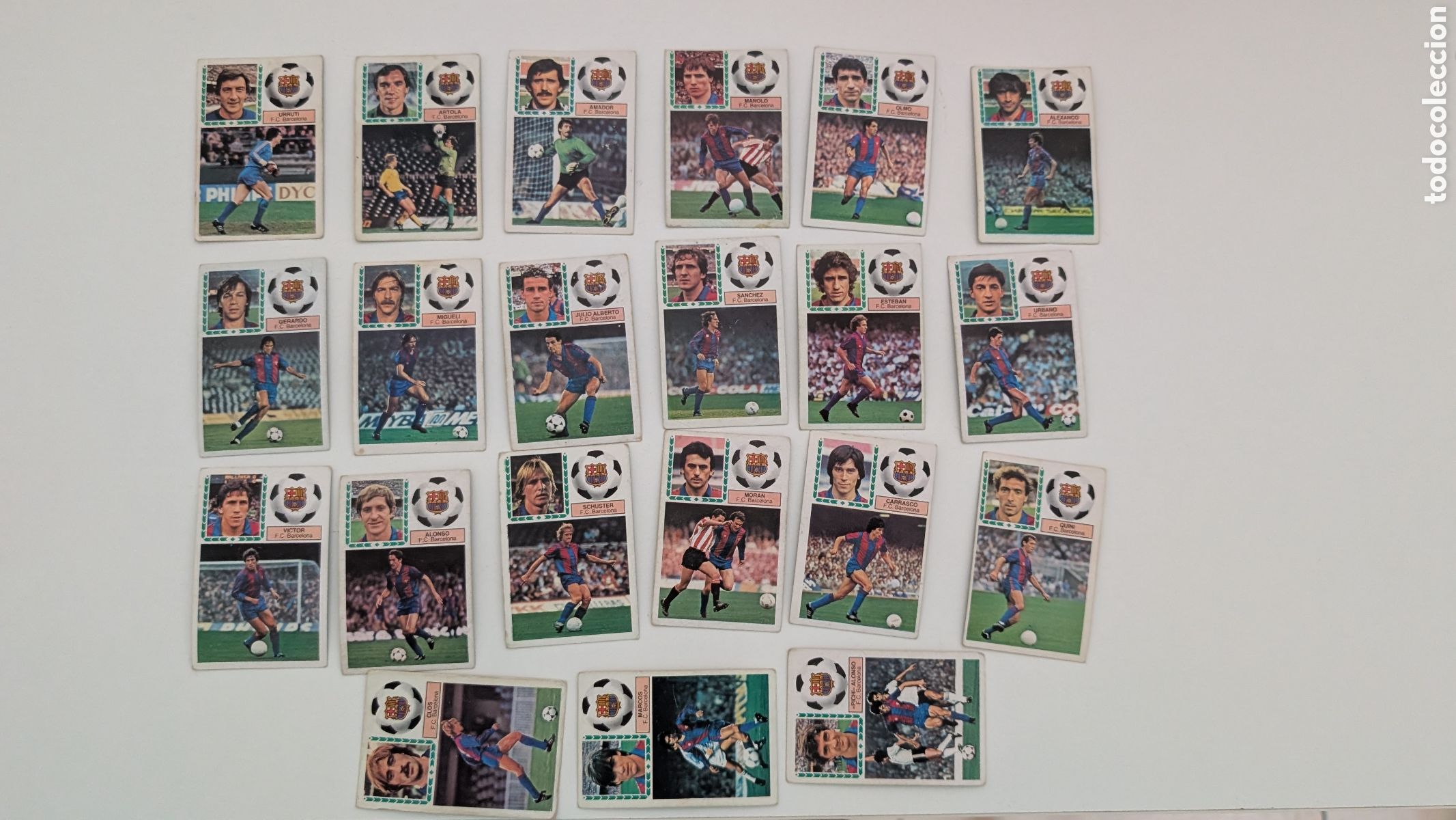 Football Stickers: LOTE 21 CROMOS BARCELONA DIFERENTES LIGA ESTE 1983/84 83 84 NUNCA PEGADOS