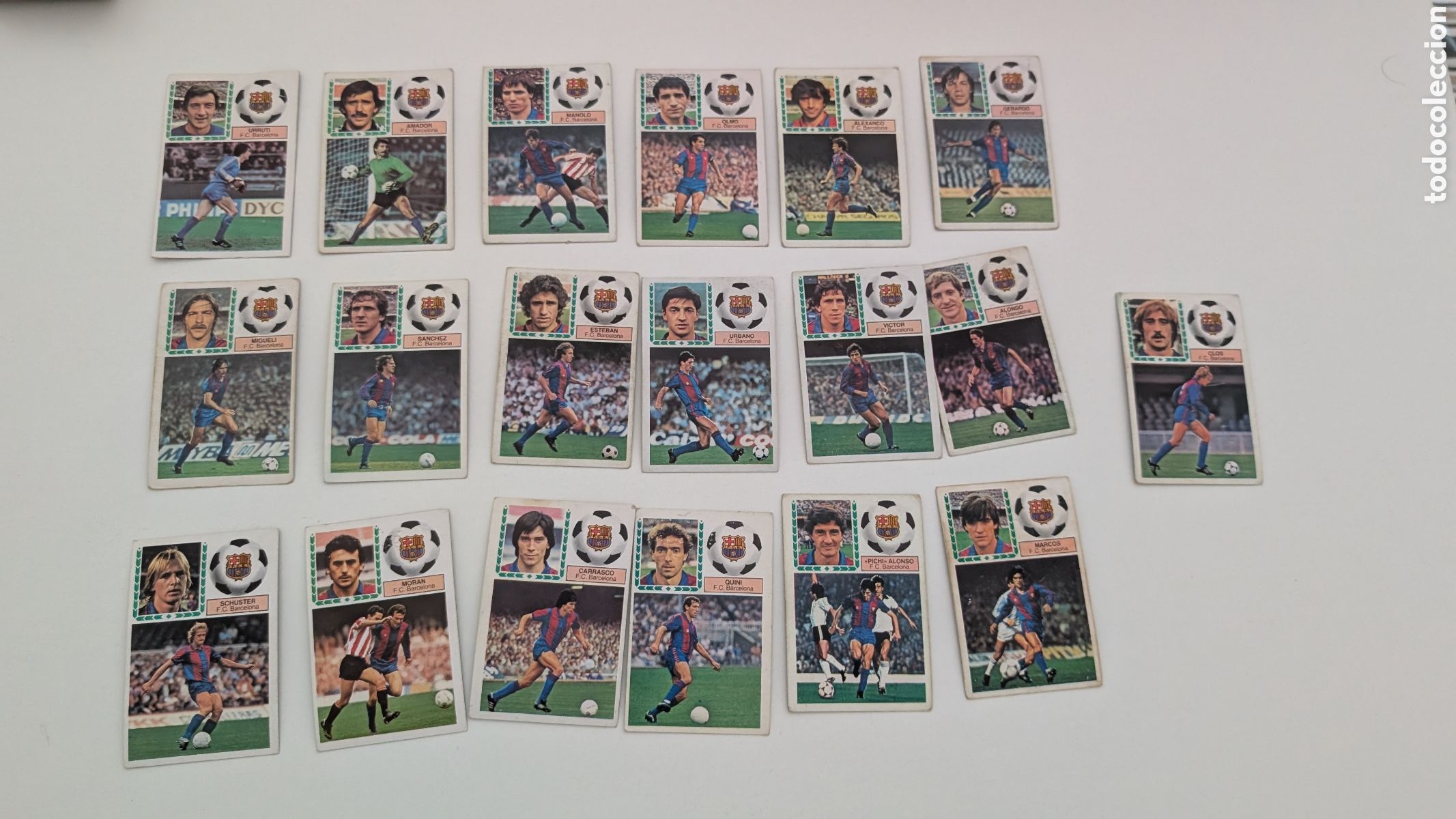 Football Stickers: LOTE 19 CROMOS BARCELONA DIFERENTES LIGA ESTE 1983/84 83 84 NUNCA PEGADOS