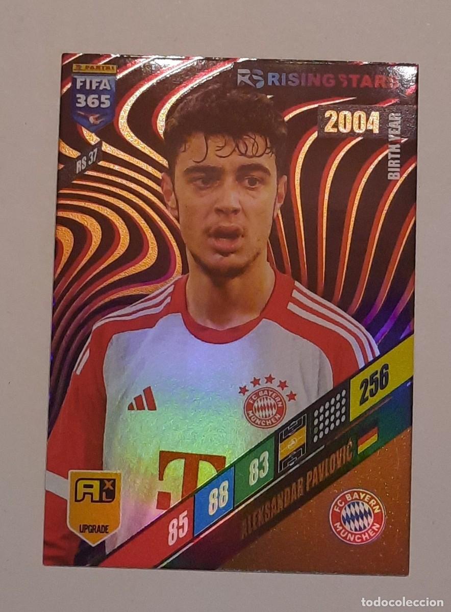 Football Stickers: Rising Star Aleksandar Pavlovic #RS37 Bayern Munchen 2024