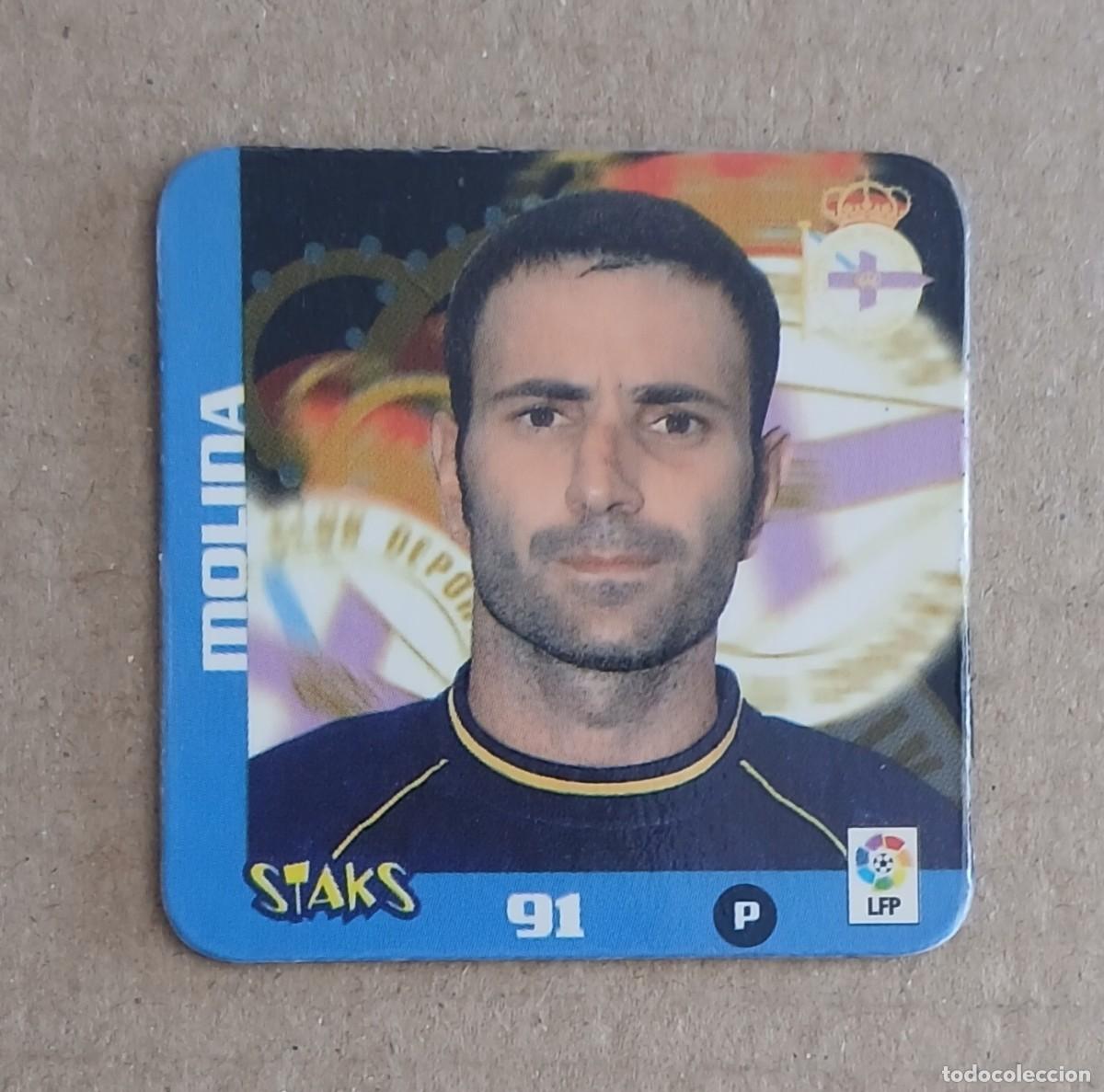 Football Stickers: STAK n&ordm; 91 MOLINA DEPORTIVO DE LA CORU&Ntilde;A LIGA 2003-2004 DE PANINI.