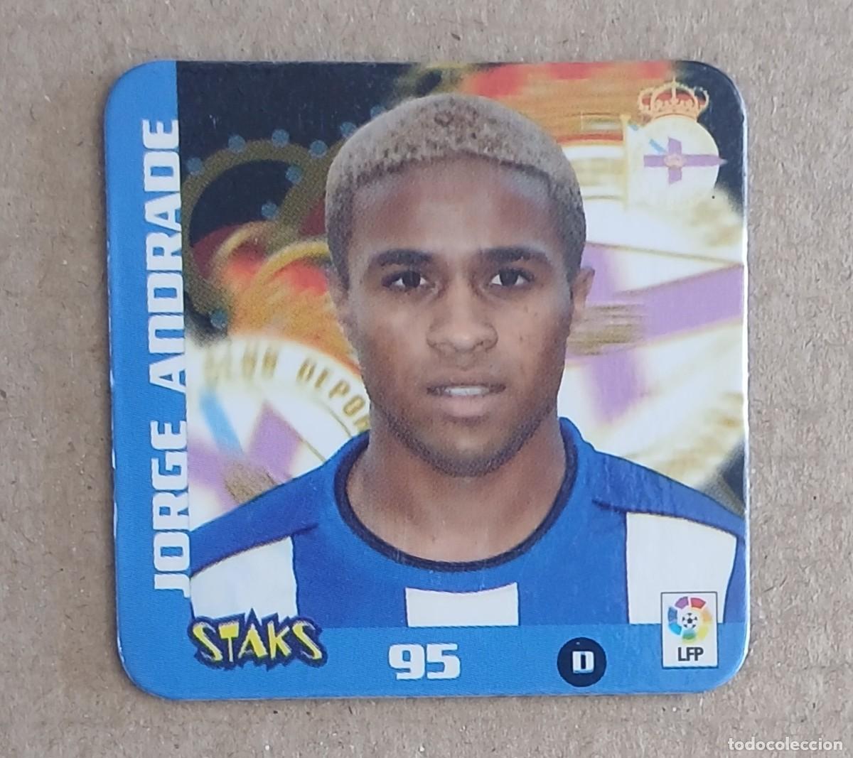 Football Stickers: STAK n&ordm; 95 JORGE ANDRADE DEPORTIVO DE LA CORU&Ntilde;A LIGA 2003-2004 DE PANINI.