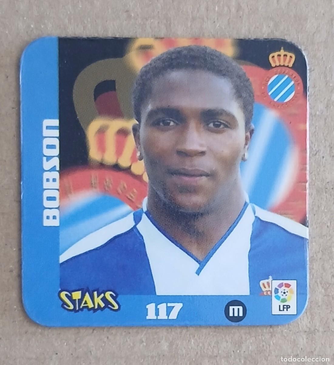 Figurine di Calcio: STAK n&ordm; 117 BOBSON ESPANYOL LIGA 2003-2004 DE PANINI.
