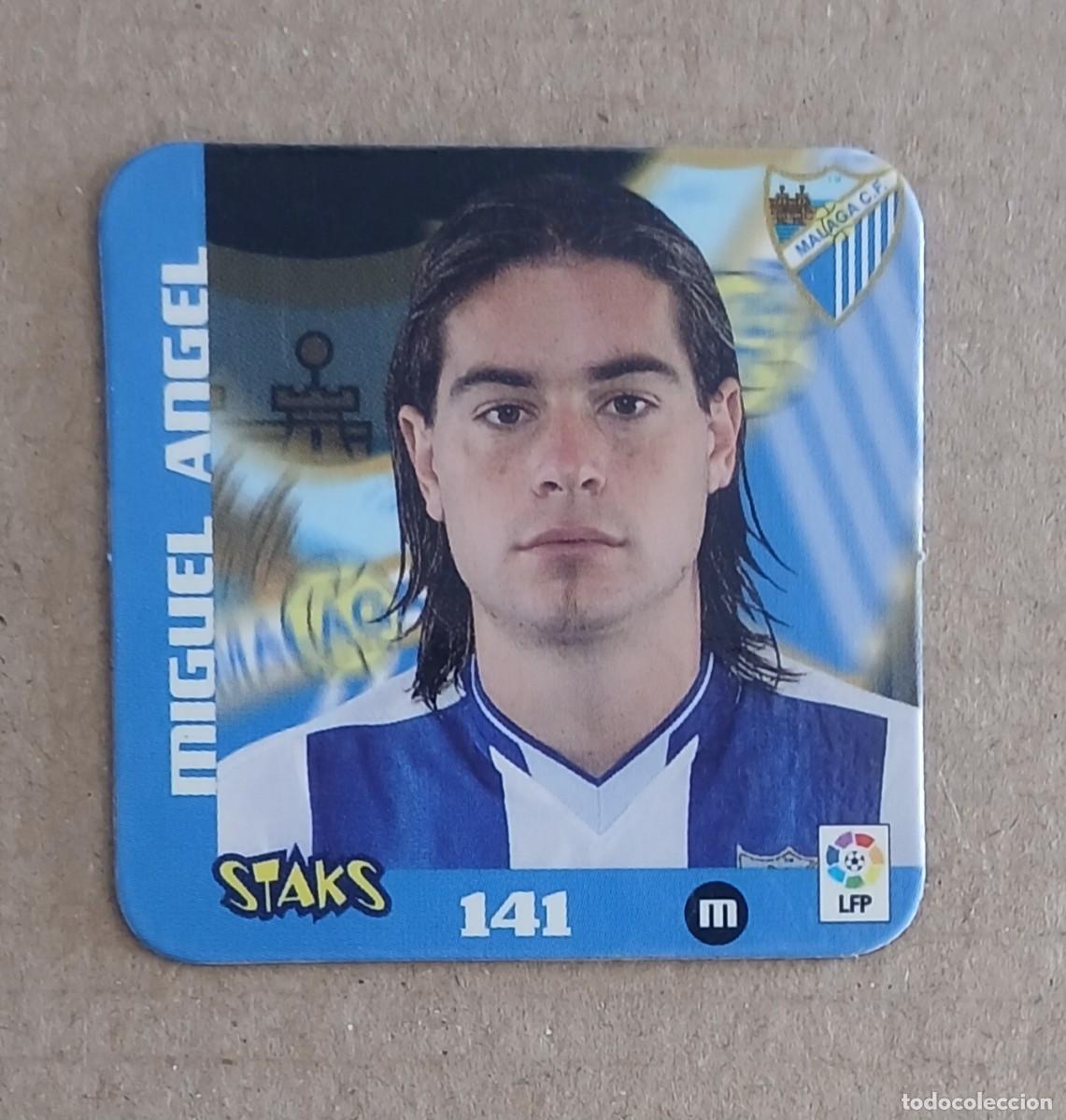 Cromos de f&uacute;tbol: STAK n&ordm; 141 MIGUEL &Aacute;NGEL M&Aacute;LAGA LIGA 2003-2004 DE PANINI.