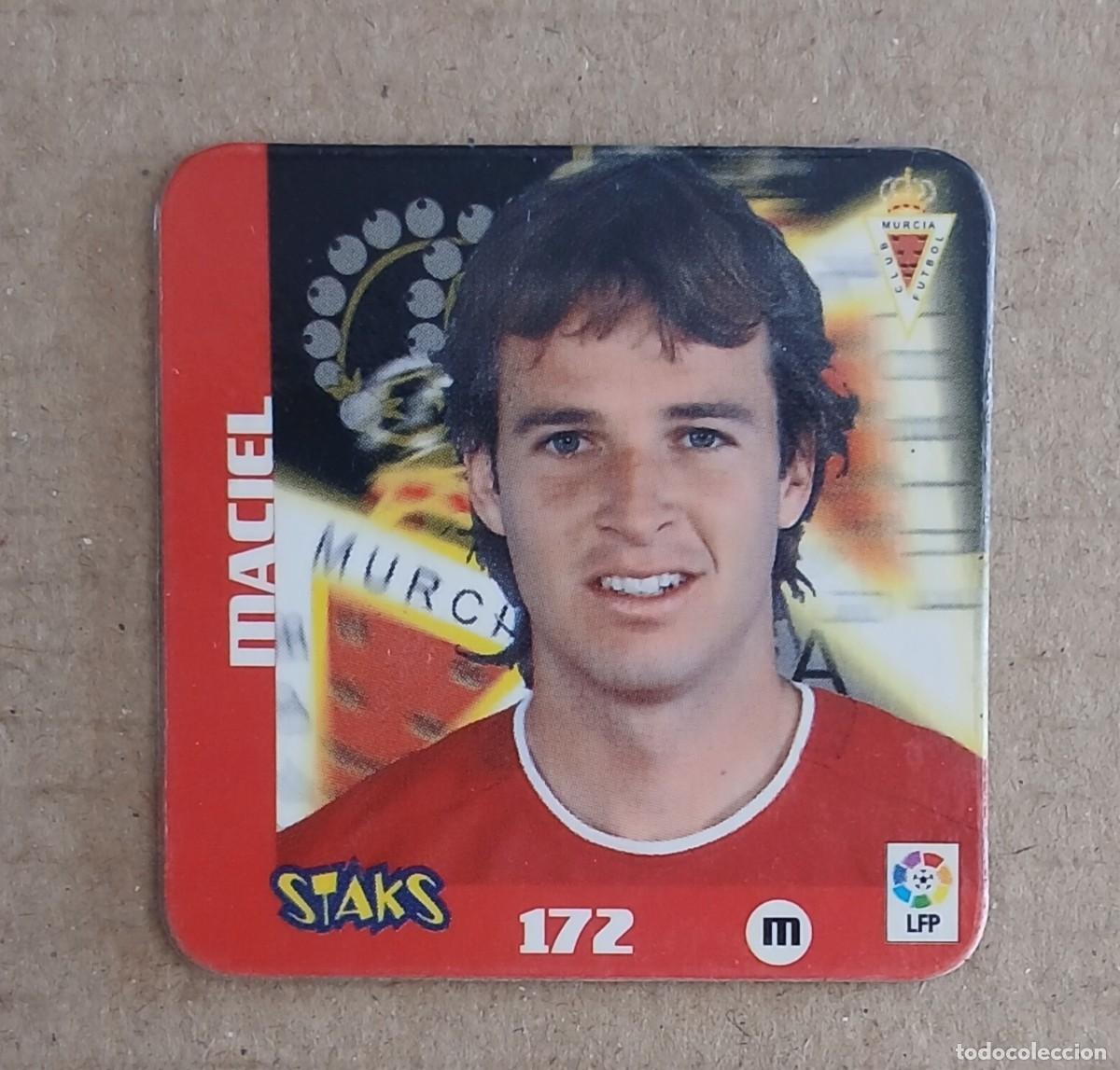 Figurine di Calcio: STAK n&ordm; 172 MACIEL REAL MURCIA LIGA 2003-2004 DE PANINI.