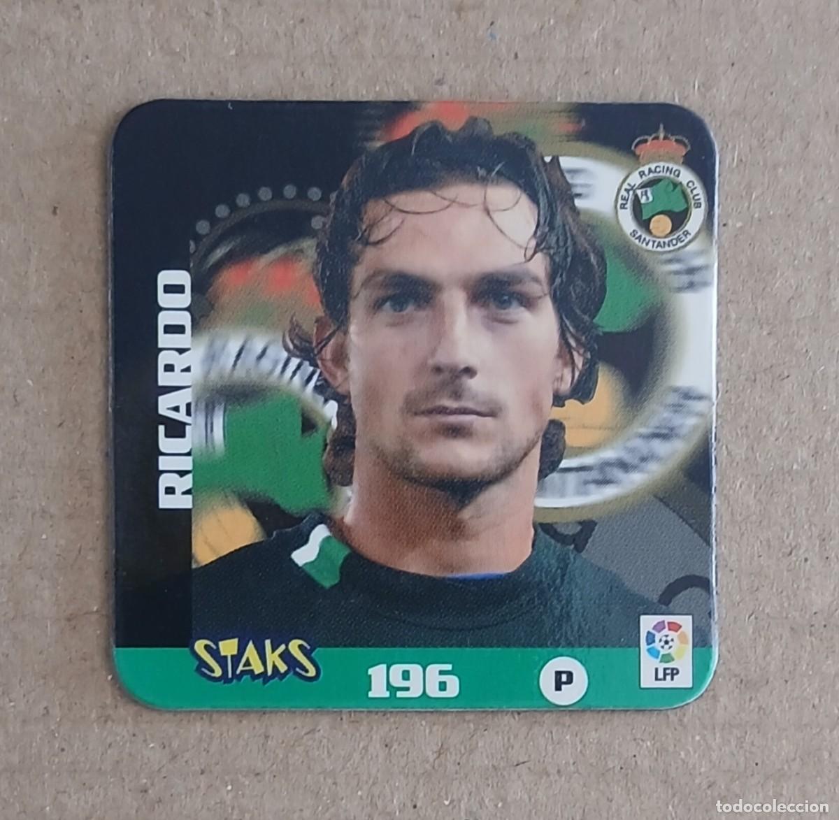 Cromos de f&uacute;tbol: STAK n&ordm; 196 RICARDO RACING DE SANTANDER LIGA 2003-2004 DE PANINI.