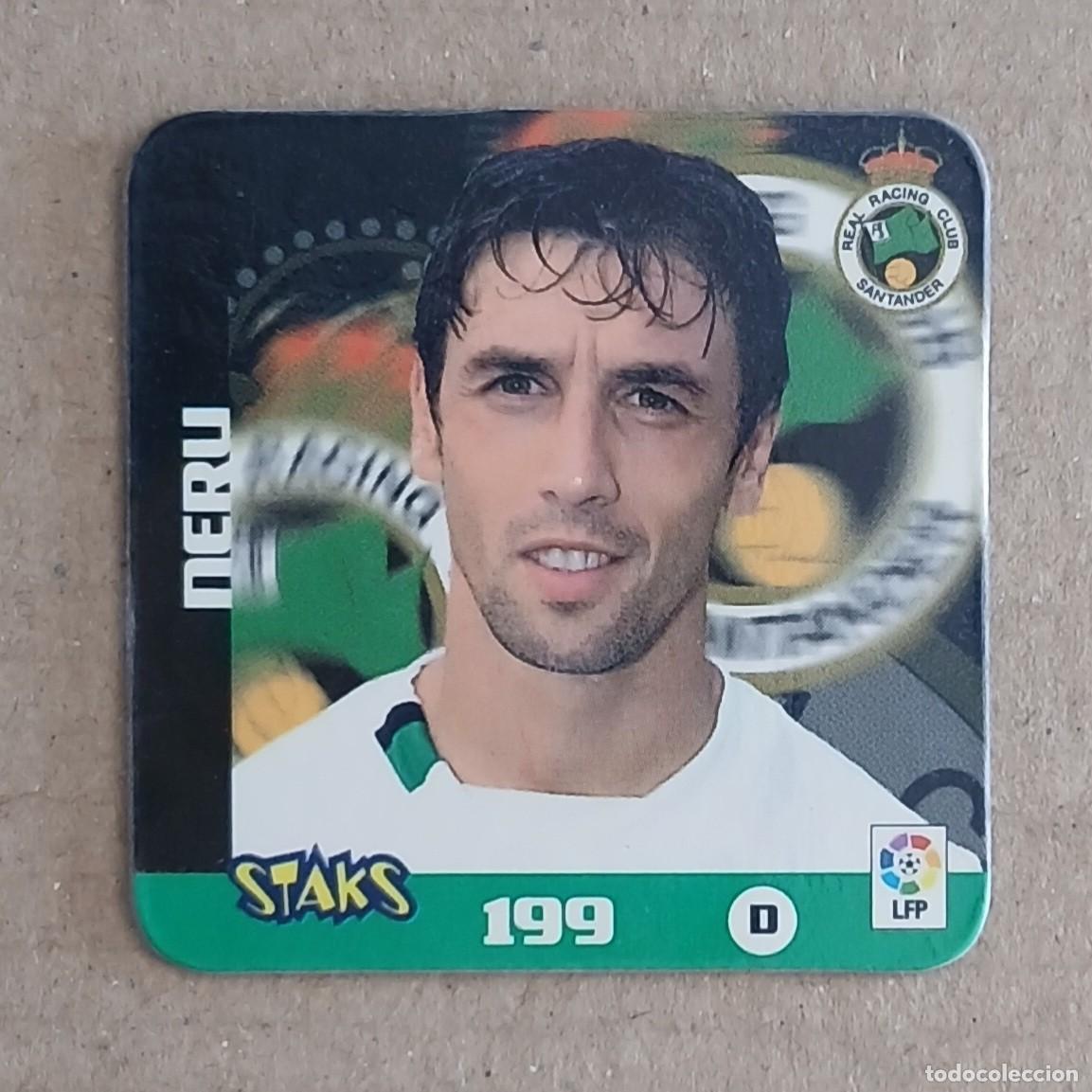 Cromos de f&uacute;tbol: STAK n&ordm; 199 NERU RACING DE SANTANDER LIGA 2003-2004 DE PANINI.