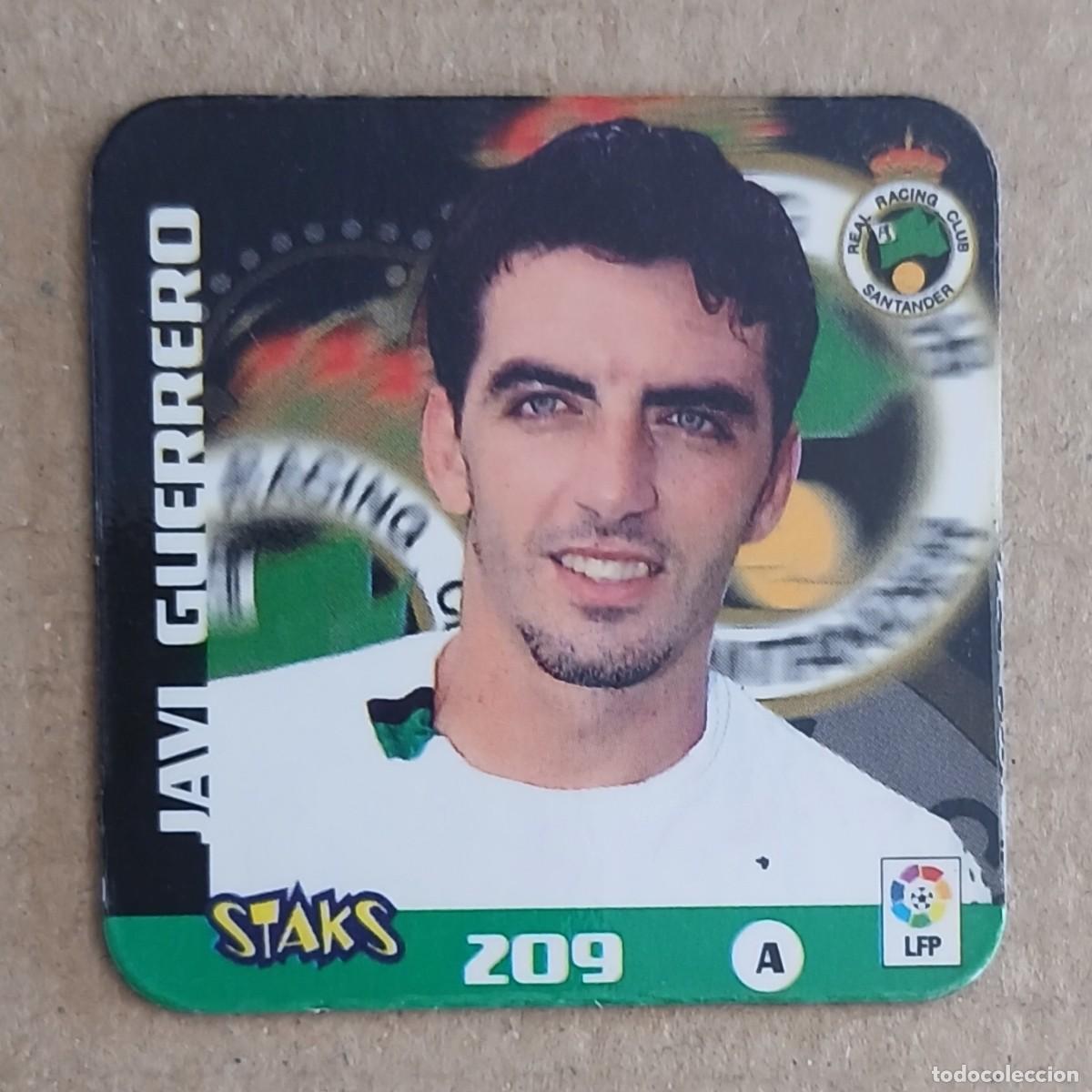 Cromos de Futebol: STAK n&ordm; 209 JAVI GUERRERO RACING DE SANTANDER LIGA 2003-2004 DE PANINI.