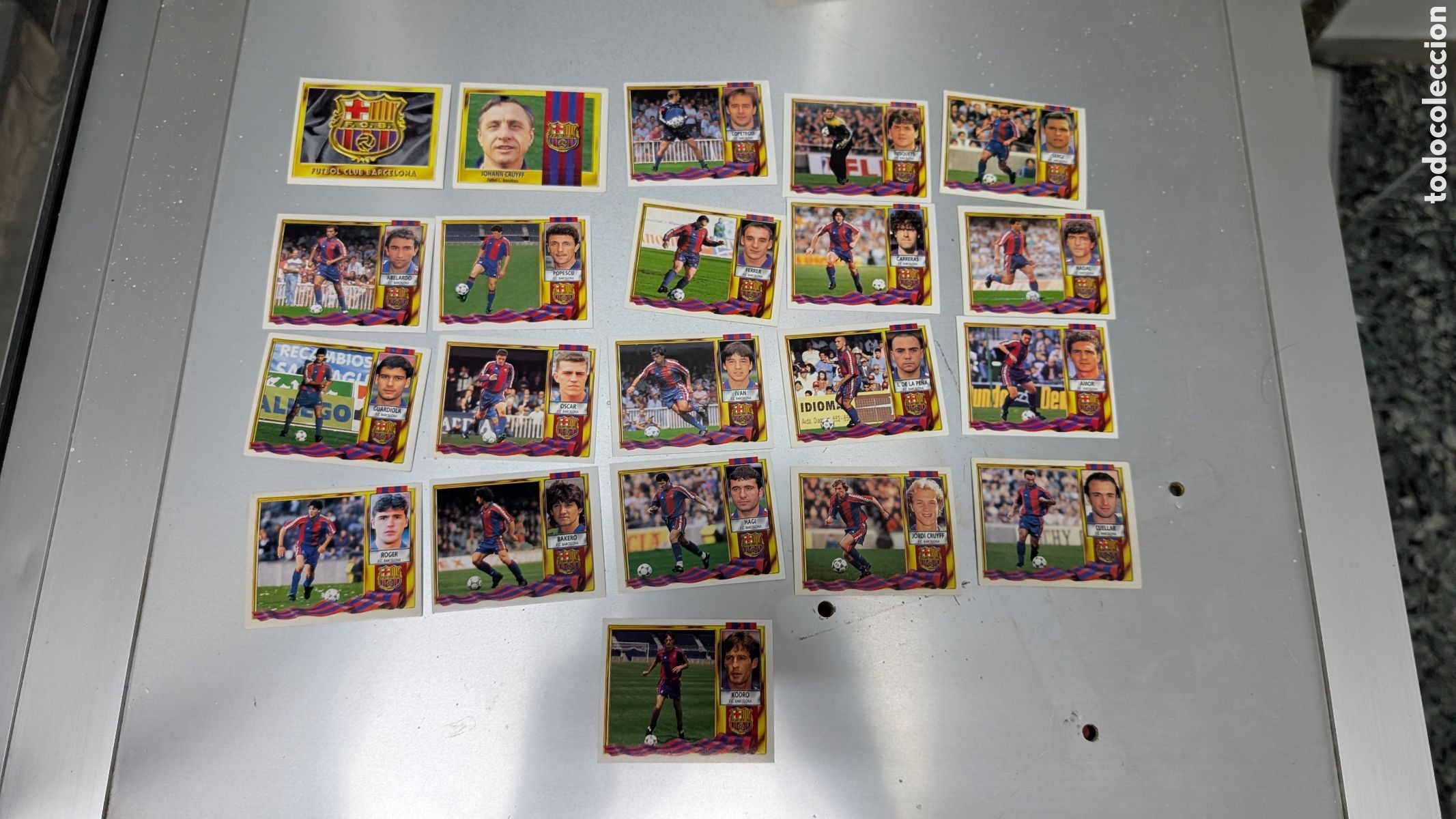 Figurine di Calcio: LOTE 21 CROMOS BARCELONA DIFERENTES LIGA ESTE 1995/96 95 96 NUNCA PEGADOS