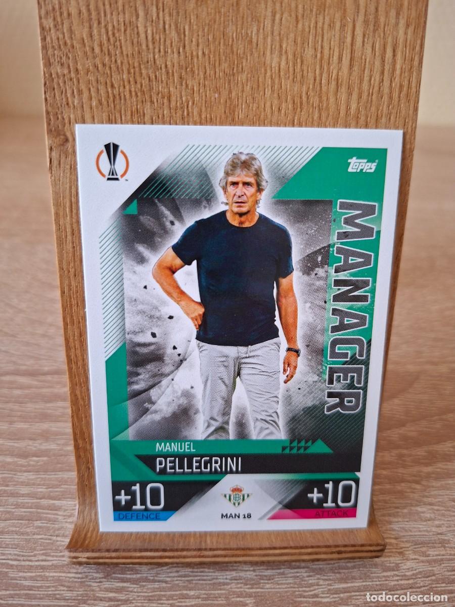 Cromos de f&uacute;tbol: Pellegrini #MAN18 Real Betis Topps Match Attax Champions League 2022 2023 Extra Manager