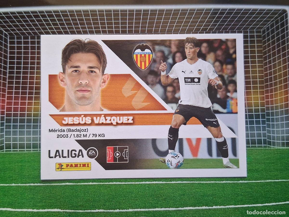 Figurine di Calcio: 10 JESUS VAZQUEZ VALENCIA CROMOS EDICIONES ESTE LIGA FUTBOL PANINI 2026 2027 26 27