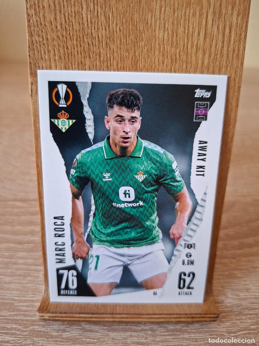 Figurine di Calcio: Marc Roca #85 Real Betis Topps Match Attax Champions League 2023 2024 Extra Away Kit
