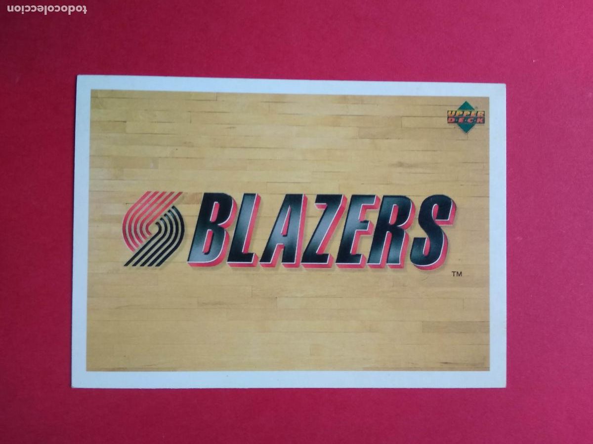 Football Stickers: CROMOS UPPER DECK NBA 91 92 1991 1992 CROMO ESCUDO N&ordm; 152 PORTLAND TRAIL BRAZERS