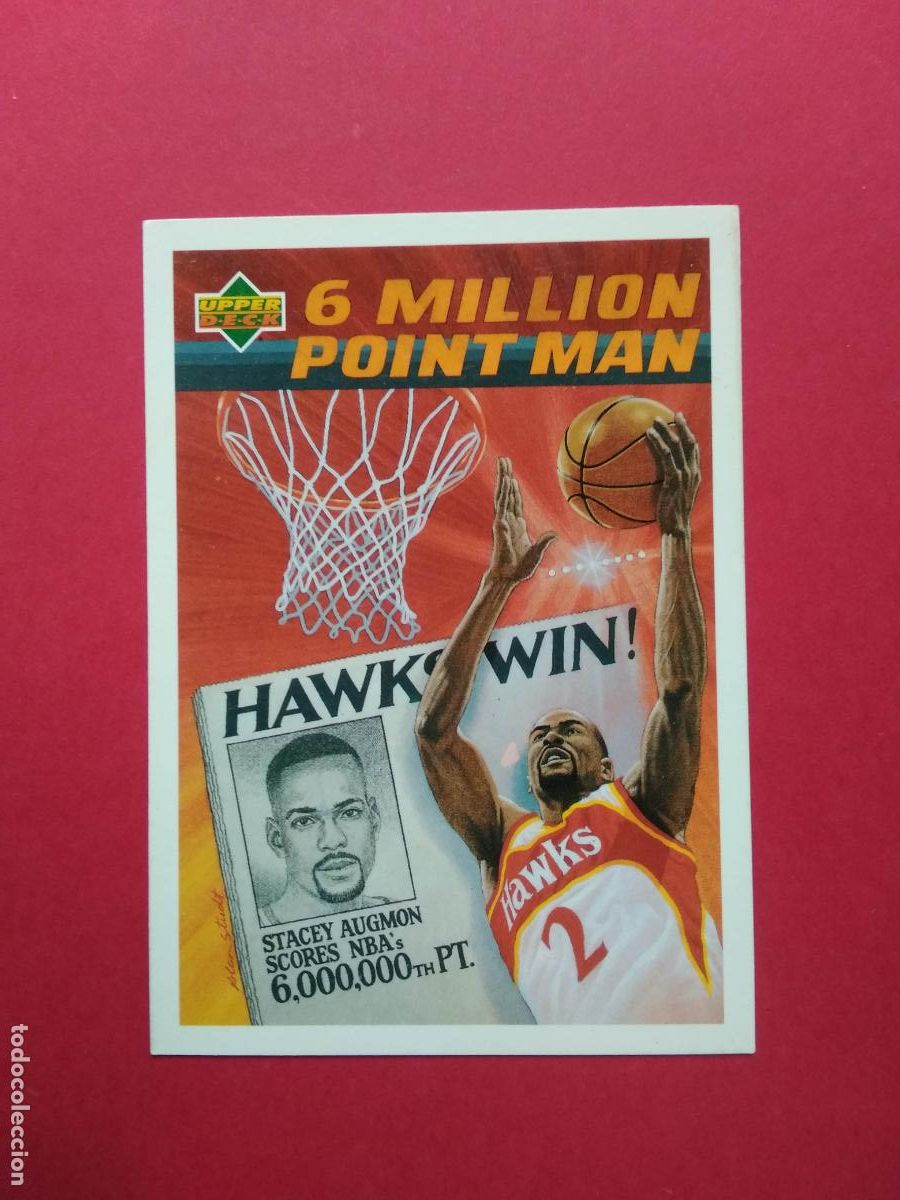 Football Stickers: CROMOS UPPER DECK NBA 91 92 1991 1992 CROMO N&ordm; 108 STACEY AUGMON