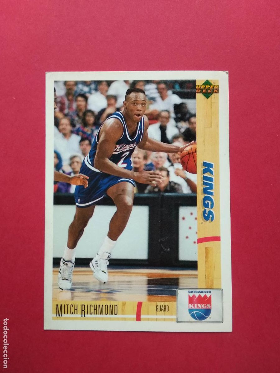 Football Stickers: CROMOS UPPER DECK NBA 91 92 1991 1992 CROMO N&ordm; 89 MITCH RICHMOND SACRAMENTO KINGS