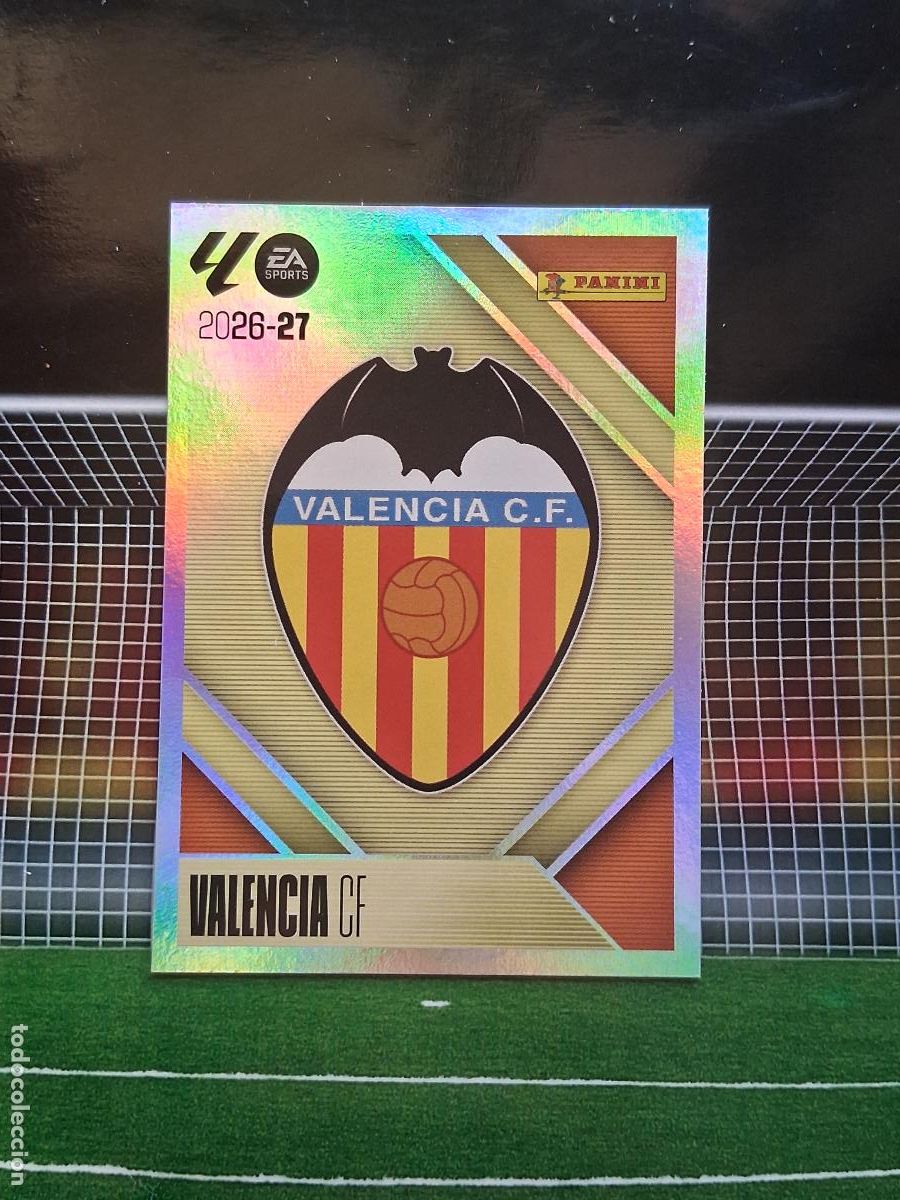 Football Stickers: 1 ESCUDO VALENCIA CROMOS EDICIONES ESTE LIGA FUTBOL PANINI 2026 2027 26 27
