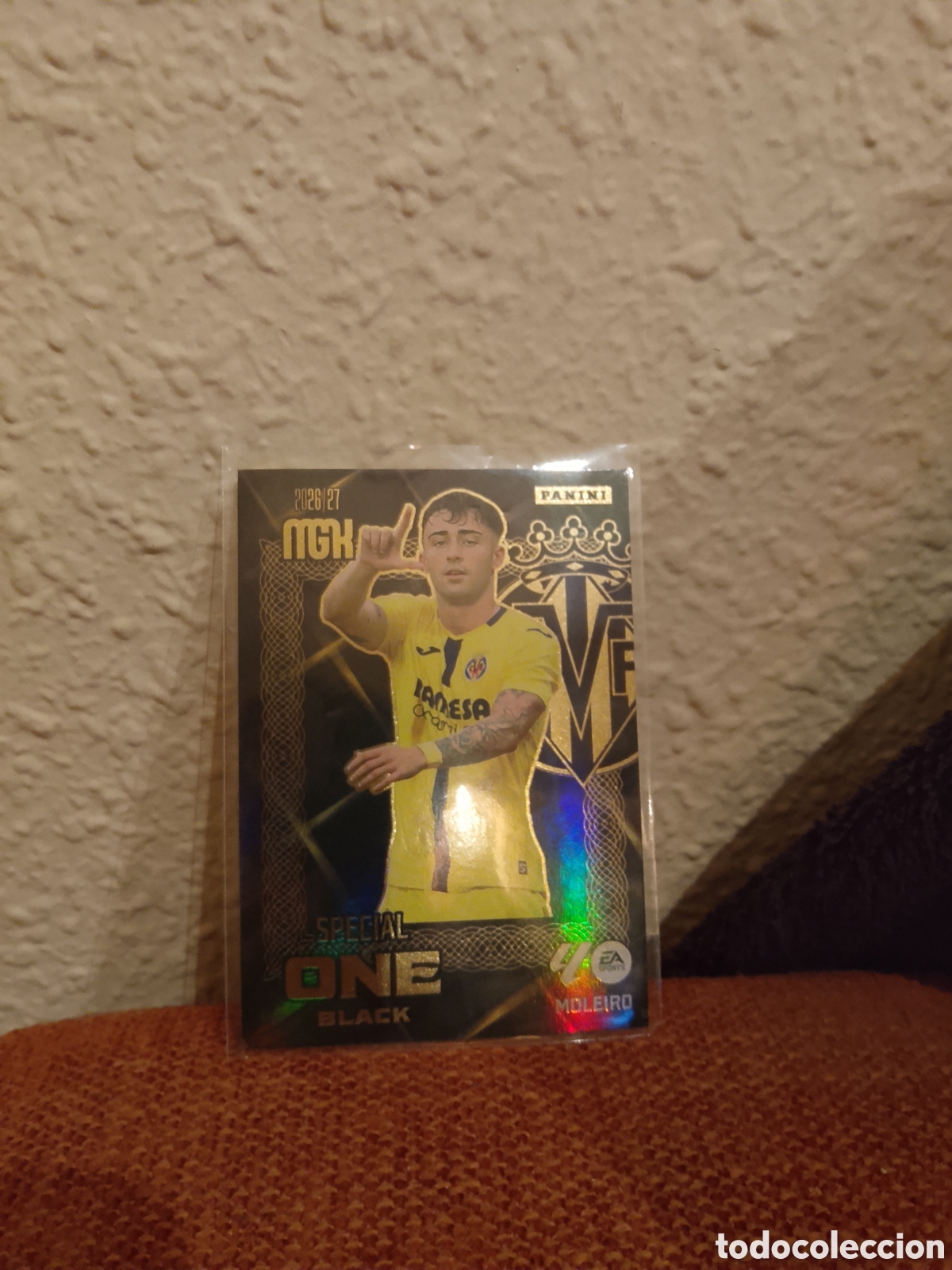 Cromos de f&uacute;tbol: Moleiro special one black Villarreal megacracks 26/27 2026 2027