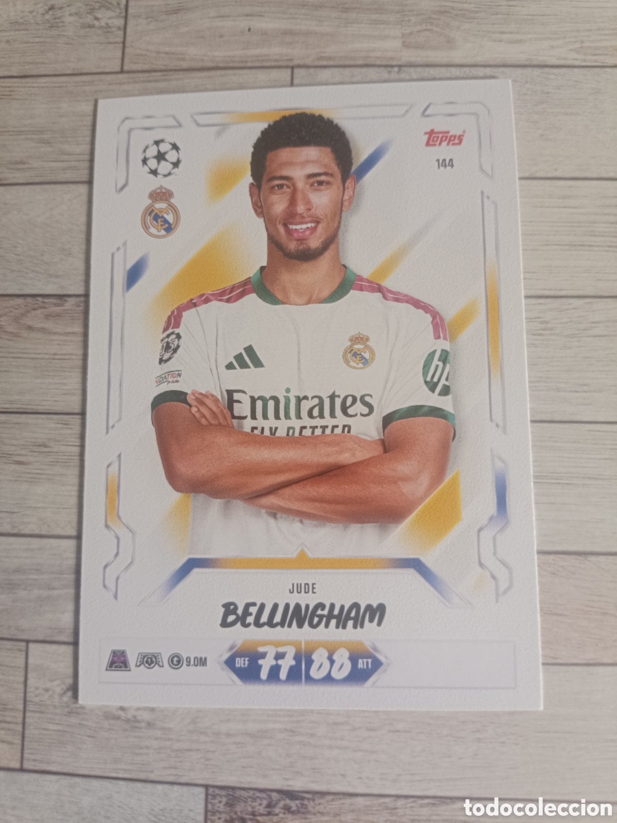 Cromos de f&uacute;tbol: 144 BELLINGHAM REAL MADRID CHAMPIONS MATCH ATTAX 2026 2027 TOPPS 26 27