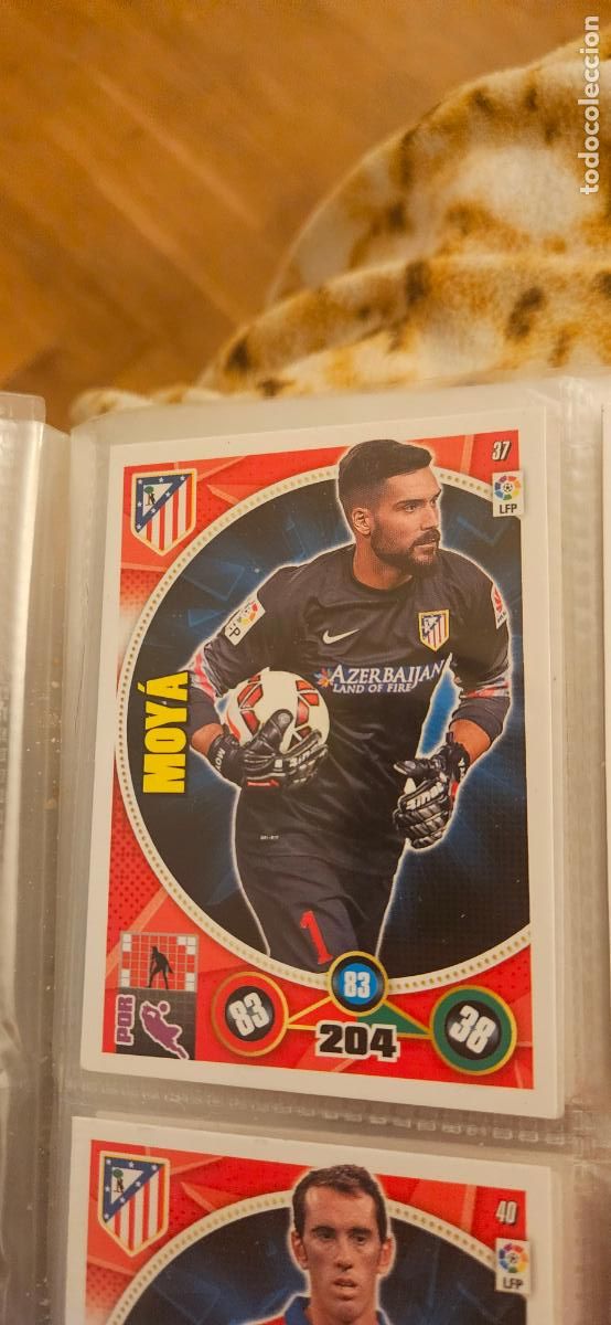 Figurine di Calcio: 37 - Moy&aacute; (Atl&eacute;tico de Madrid) adrenalyn 2014 2015 14 15 trading card