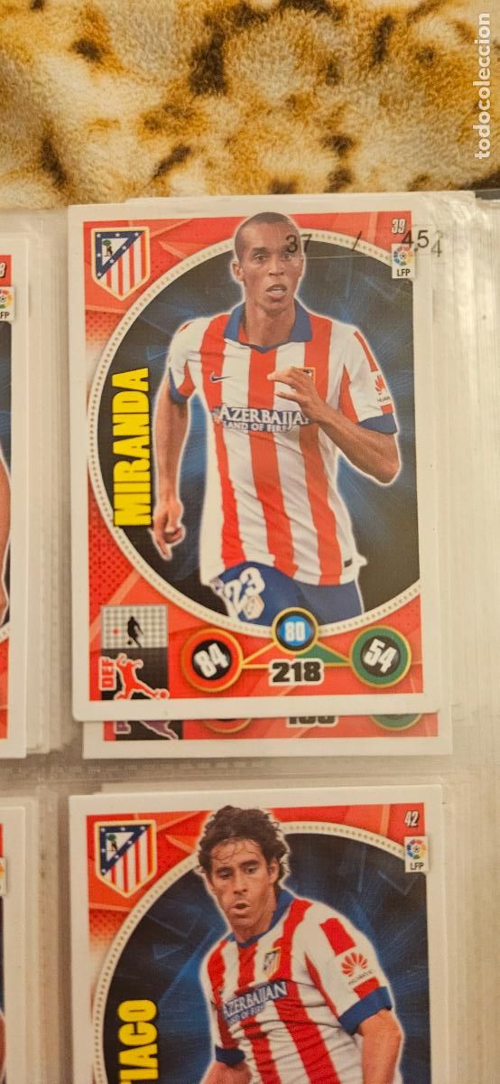 Cromos de f&uacute;tbol: 39 - Miranda (Atl&eacute;tico de Madrid) adrenalyn 2014 2015 14 15 trading card