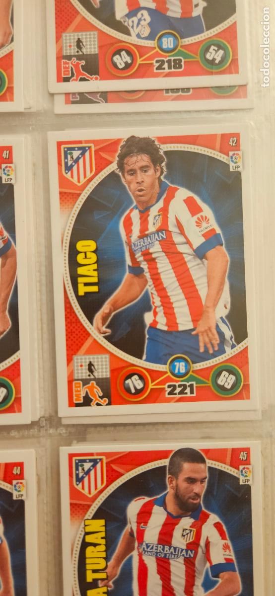 Cromos de f&uacute;tbol: 42 - Tiago (Atl&eacute;tico de Madrid) adrenalyn 2014 2015 14 15 trading card