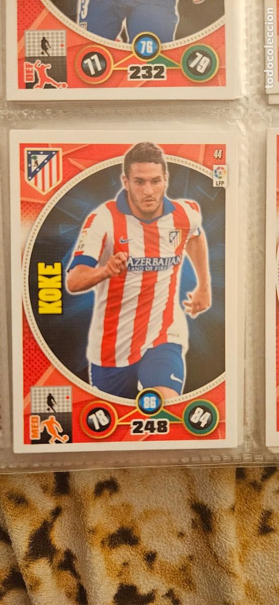 Cromos de f&uacute;tbol: 44 - Koke (Atl&eacute;tico de Madrid) adrenalyn 2014 2015 14 15 trading card