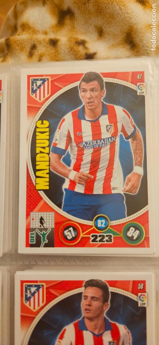 Cromos de f&uacute;tbol: 47 - Mandzukic (Atl&eacute;tico de Madrid) adrenalyn 2014 2015 14 15 trading card