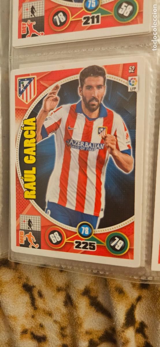 Cromos de f&uacute;tbol: 52 - Ra&uacute;l Garc&iacute;a (Atl&eacute;tico de Madrid) adrenalyn 2014 2015 14 15 trading card