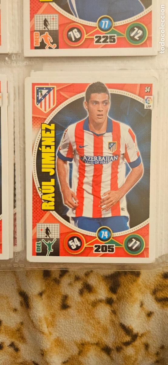 Cromos de f&uacute;tbol: 54 - Ra&uacute;l Jim&eacute;nez (Atl&eacute;tico de Madrid) adrenalyn 2014 2015 14 15 trading