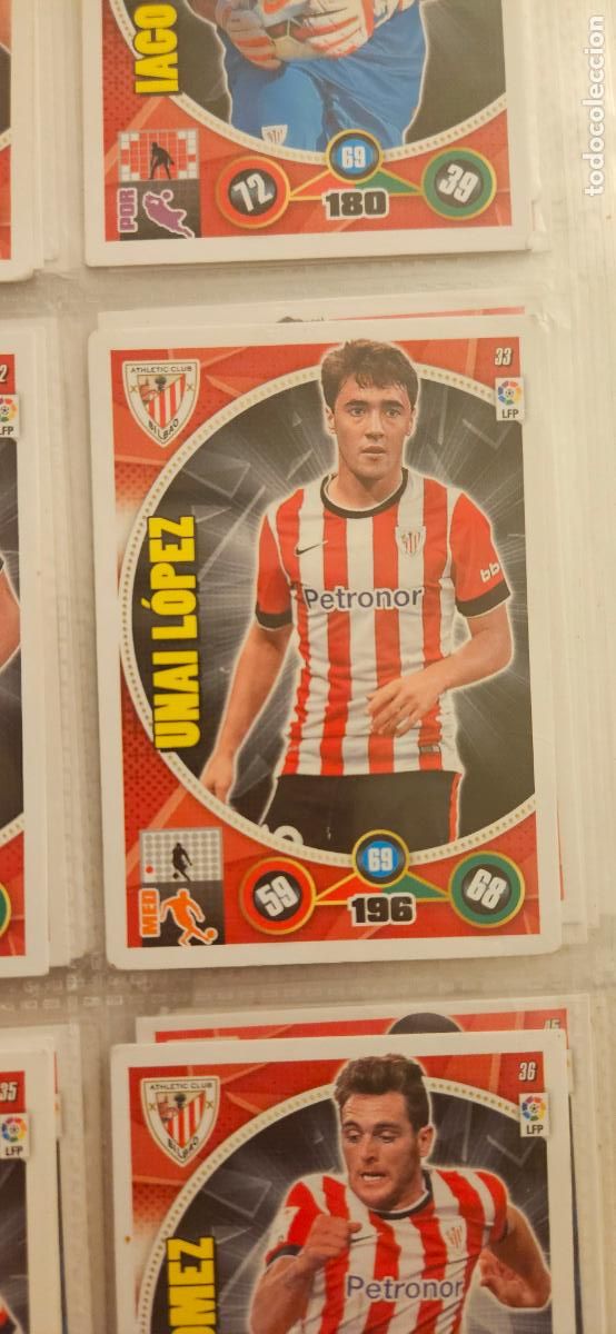 Cromos de f&uacute;tbol: 33 - Unai L&oacute;pez (Athletic Club) adrenalyn 2014 2015 14 15 trading card